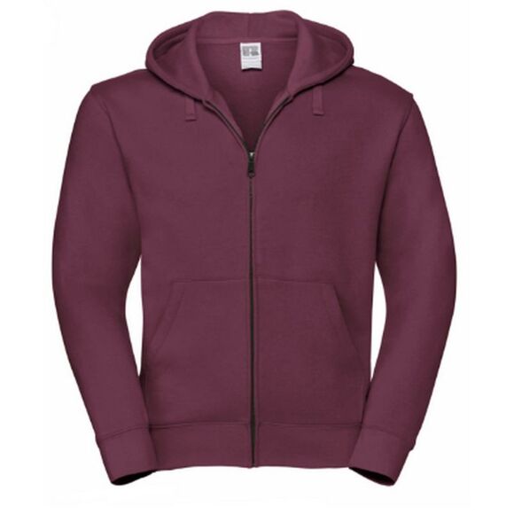 Russell Mens Authentic Full ZipSweatshirt / Hoodie XS-3XL / Burgundy